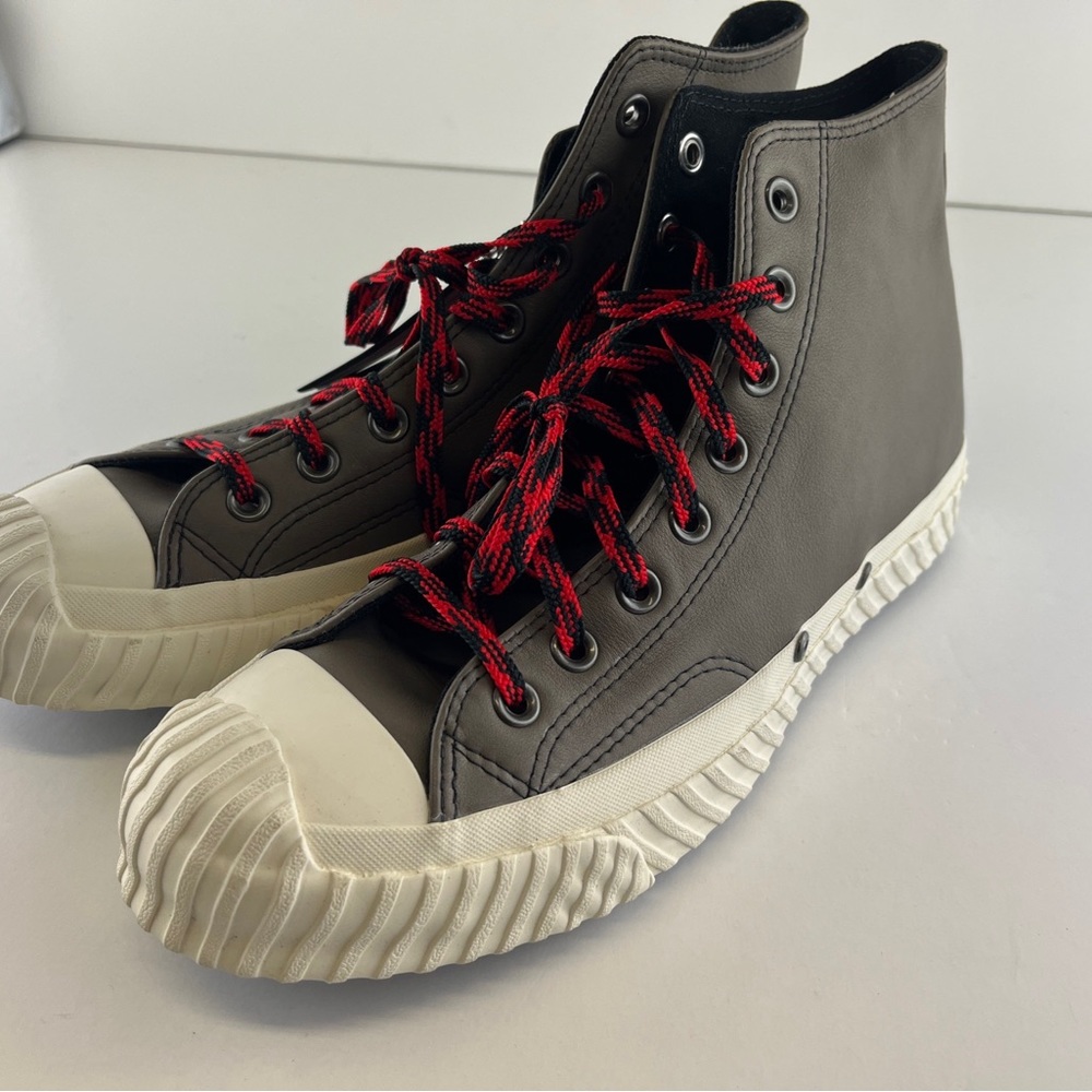 Converse Chuck 70 Bosey Hi Sneaker 168161C Grey Red Leather Mountain Cus… - Picture 1 of 11